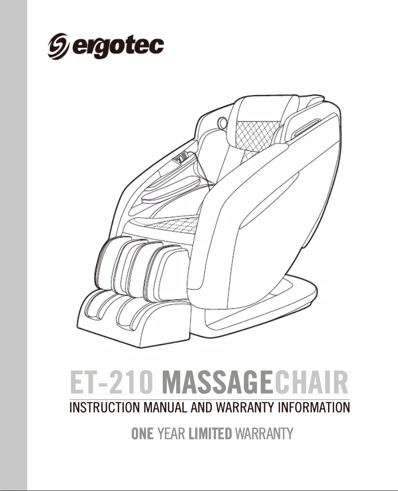 Page n°1 - Manuel utilisateur Cozzia Ergotec ET-210