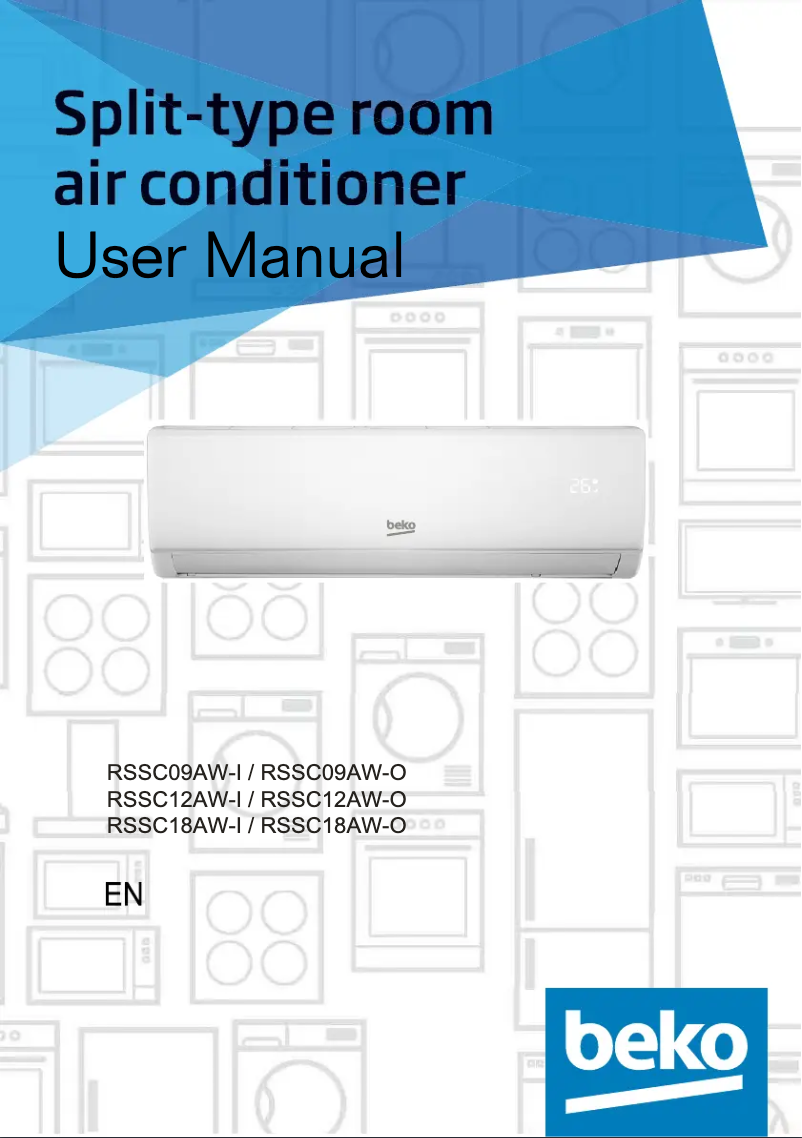 Page n°1 - Manuel utilisateur Beko RSSC09AW-I