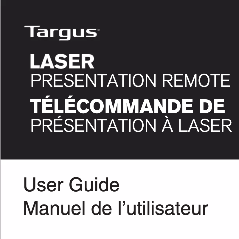 Page 1 de la notice Manuel utilisateur Targus AMP13CA