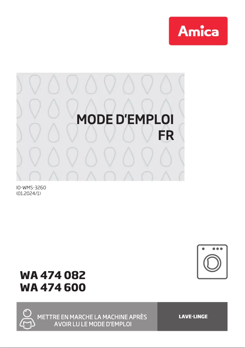 Imagen de la primera página del manual del dispositivo WA 474 600