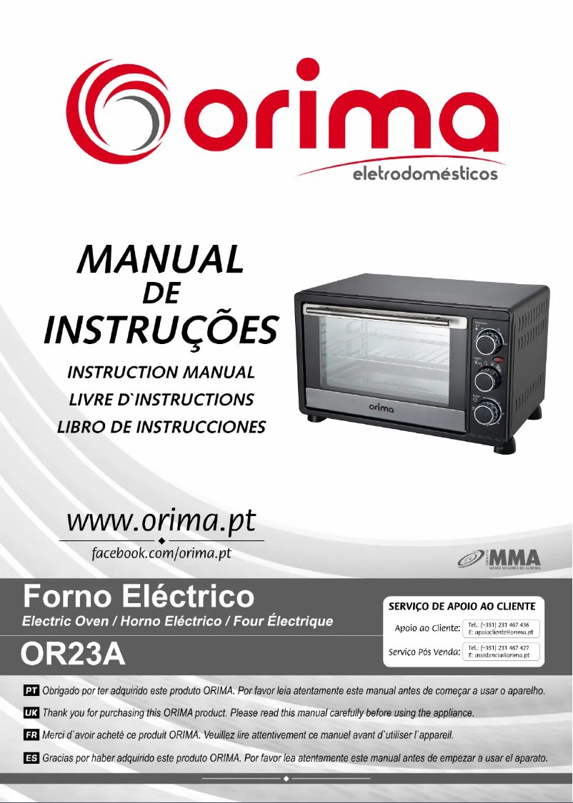 Página 1 del manual Manual de usuario Orima OR-23-A