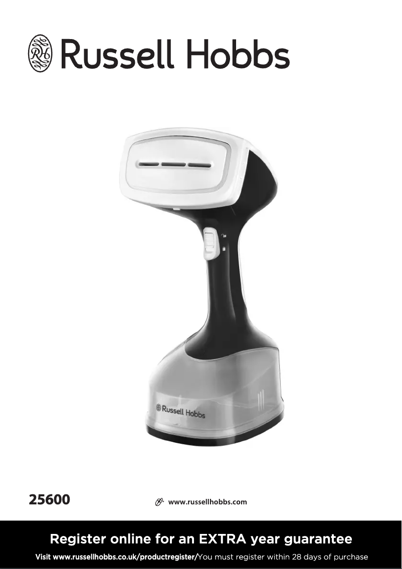 Image de la première page du manuel de l'appareil Steam Genie 25600