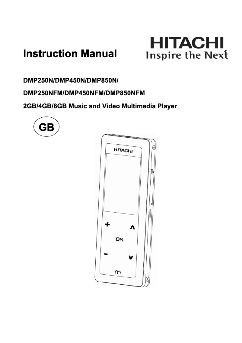 Page n°1 - Manuel utilisateur Hitachi DMP450N
