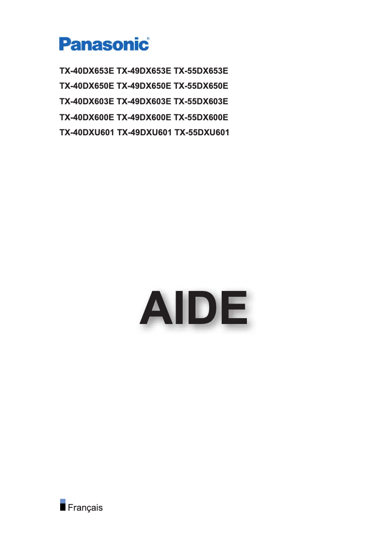 Imagen de la primera página del manual del dispositivo TX-55DXU601