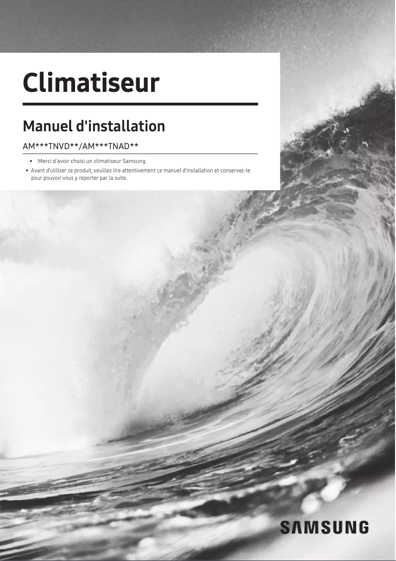 Image de la première page du manuel de l'appareil AM028TNVDKH