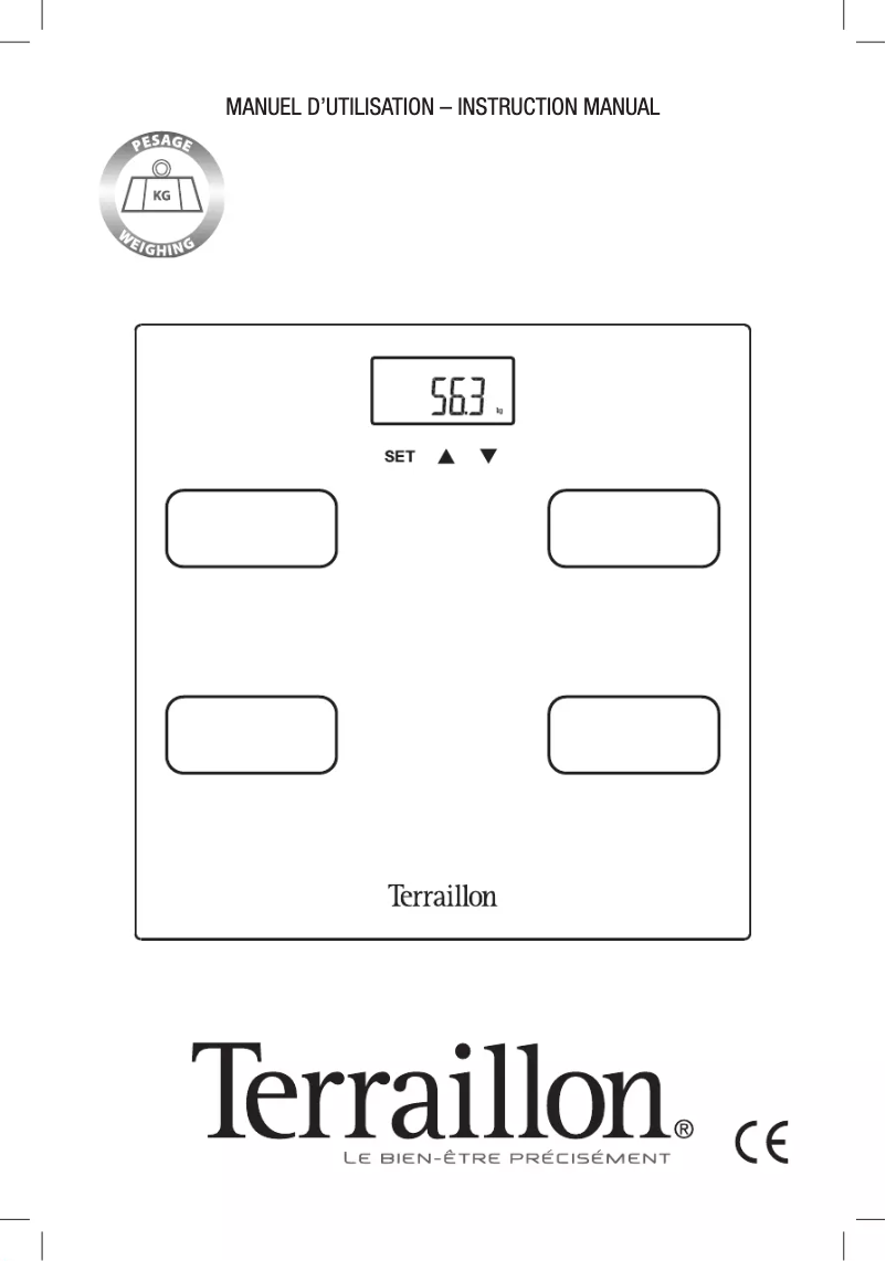 Page 1 de la notice Manuel utilisateur Terraillon Regular Fit