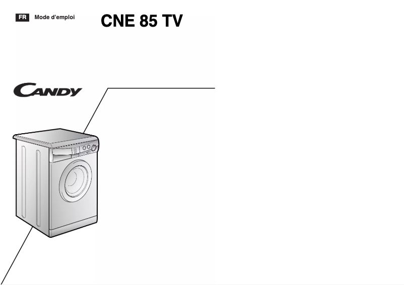Page n°1 - Manuel utilisateur Candy LBCNE85TV FR