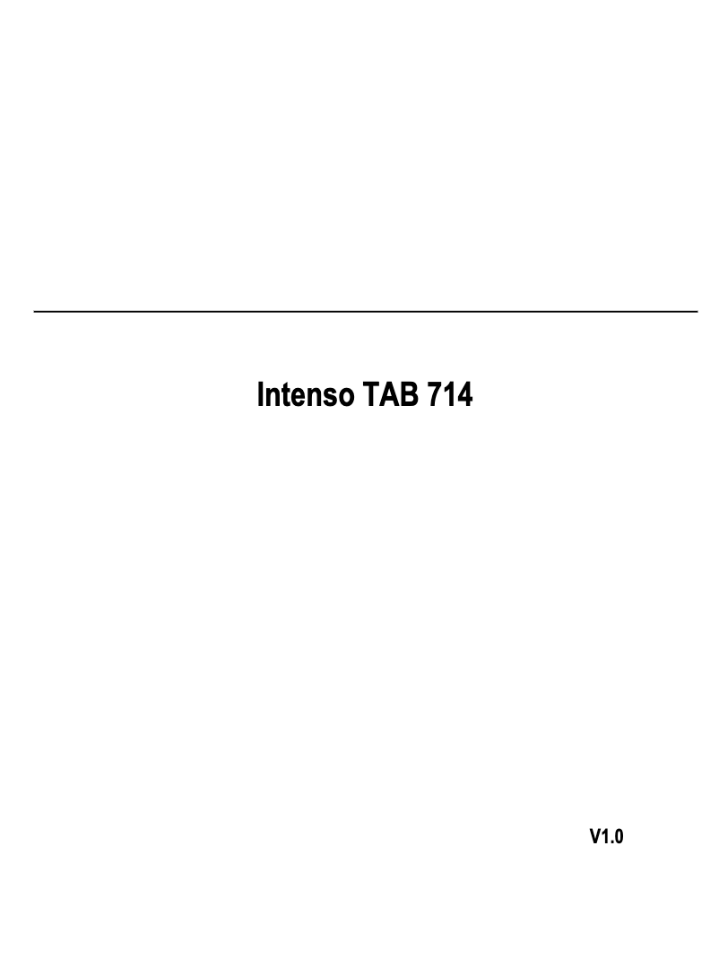 Image de la première page du manuel de l'appareil TAB 714