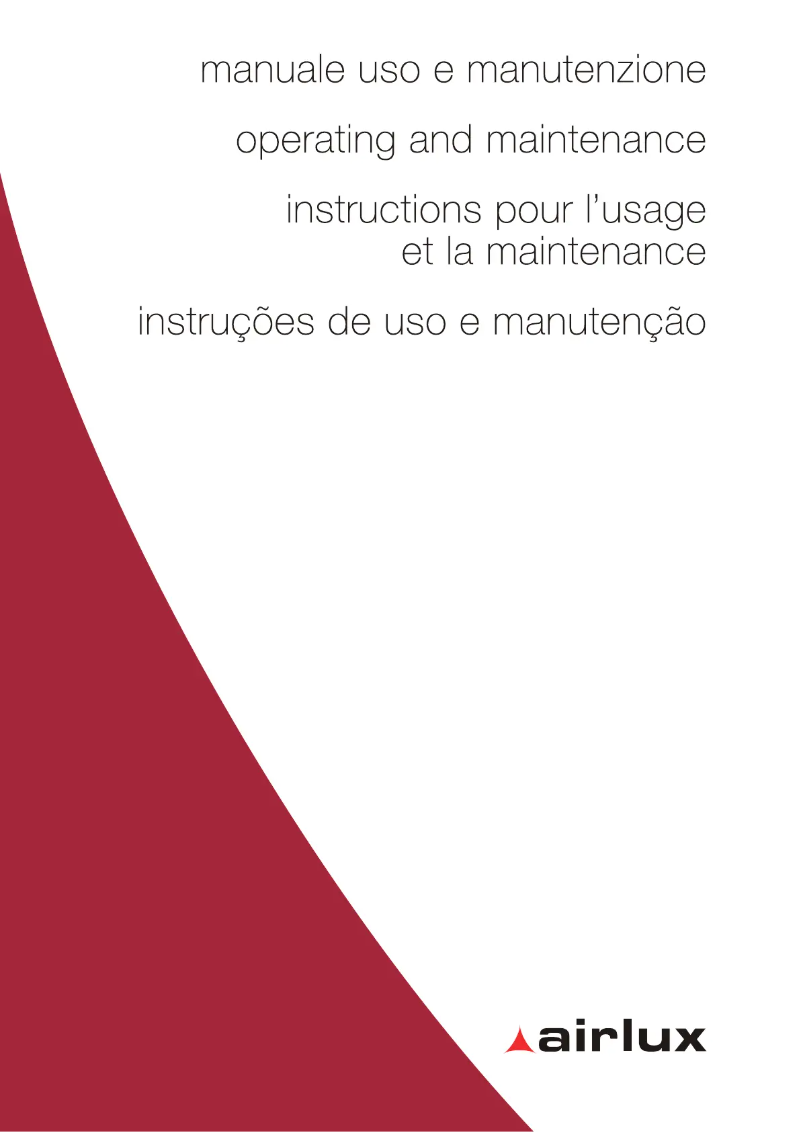 Page 1 de la notice Manuel utilisateur Airlux ADI4050