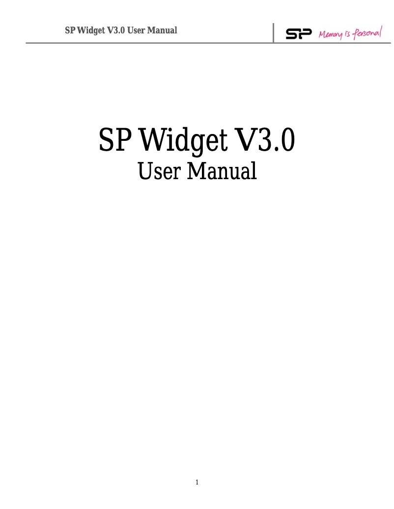 Page n°1 - Manuel utilisateur Silicon Power Jewel J80