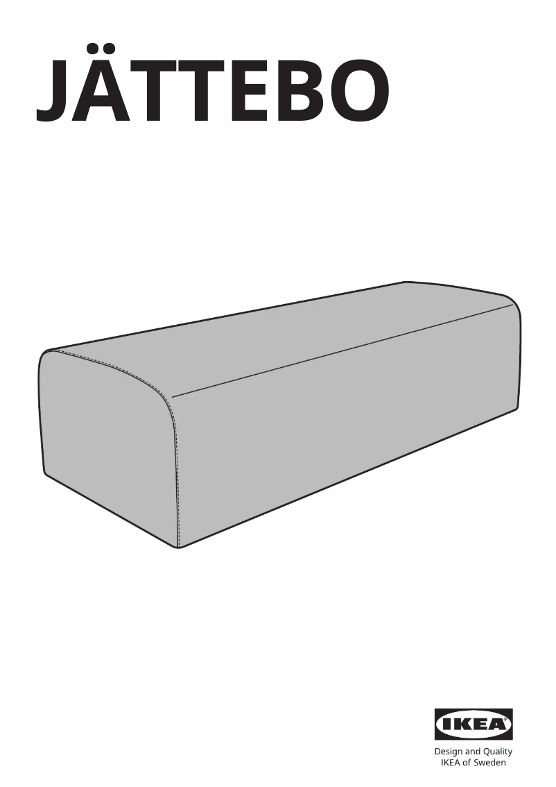 Page 1 de la notice Manuel utilisateur Ikea JÄTTEBO 005.396.08