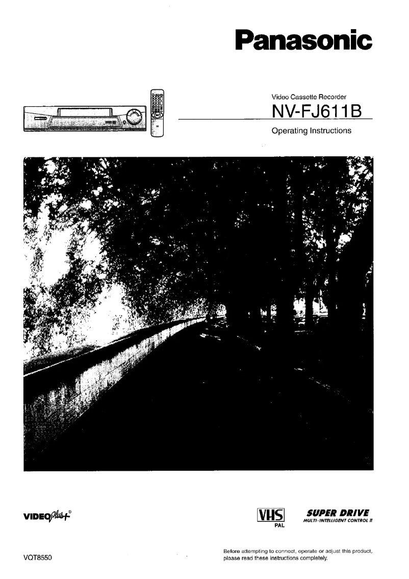 Image de la première page du manuel de l'appareil NV-FJ611B