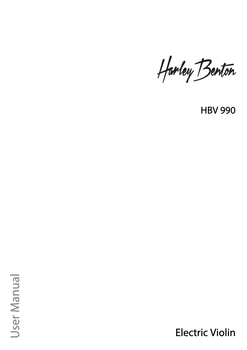 Page 1 de la notice Manuel utilisateur Harley Benton HBV 990AM