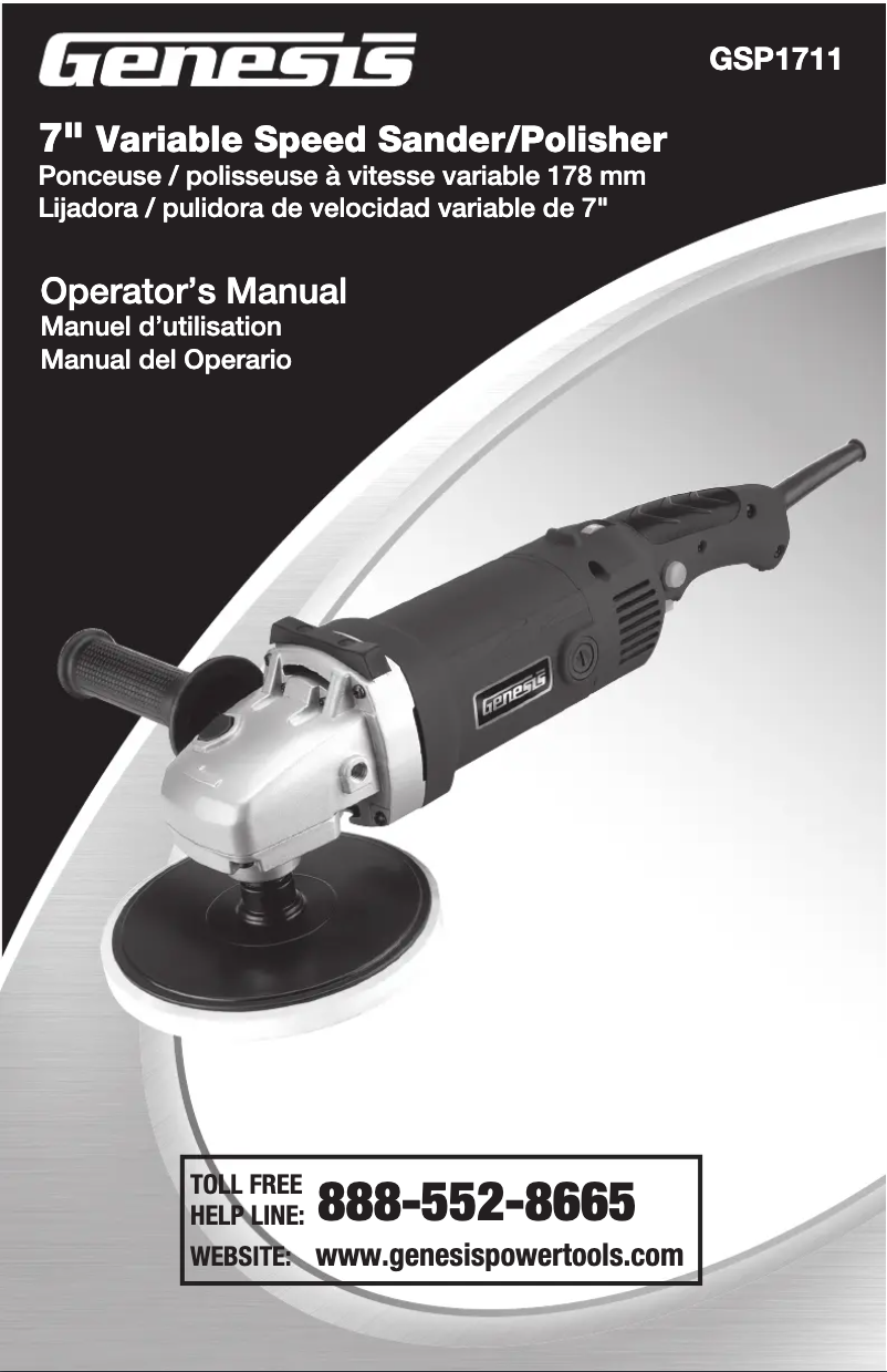 Page n°1 - Manuel utilisateur Genesis GSP1711