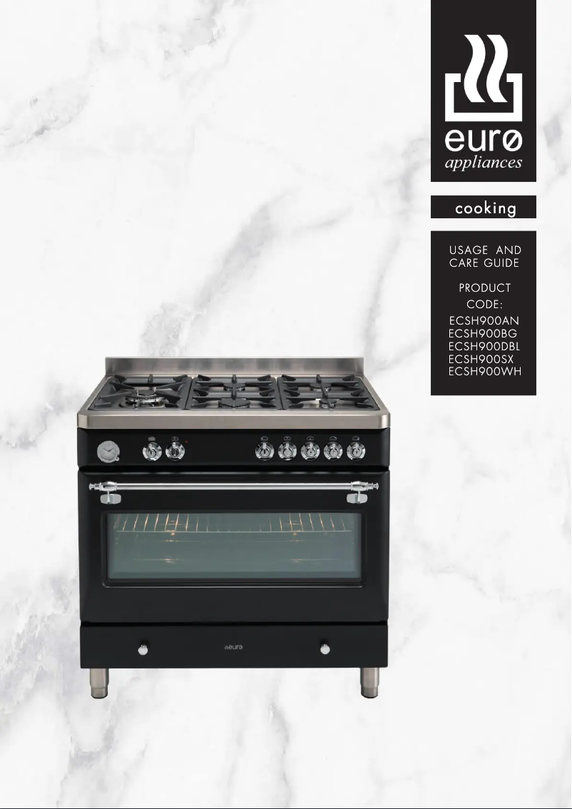 Page n°1 - Manuel utilisateur Euro Appliances ECSH900BG