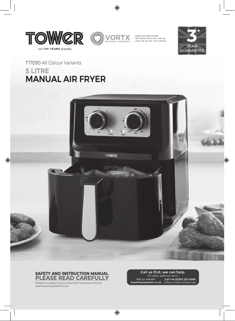 Image de la première page du manuel de l'appareil Vortx T17090