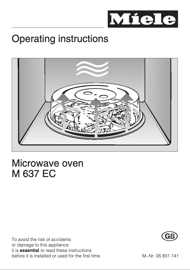 Page n°1 - Manuel utilisateur Miele M 637 EC