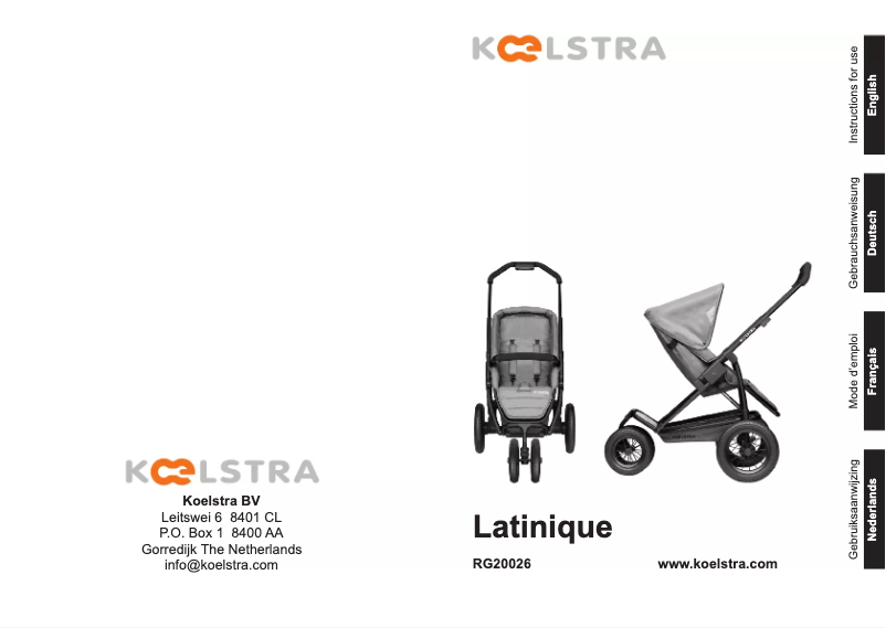 Page n°1 - Manuel utilisateur Koelstra Latinique T1