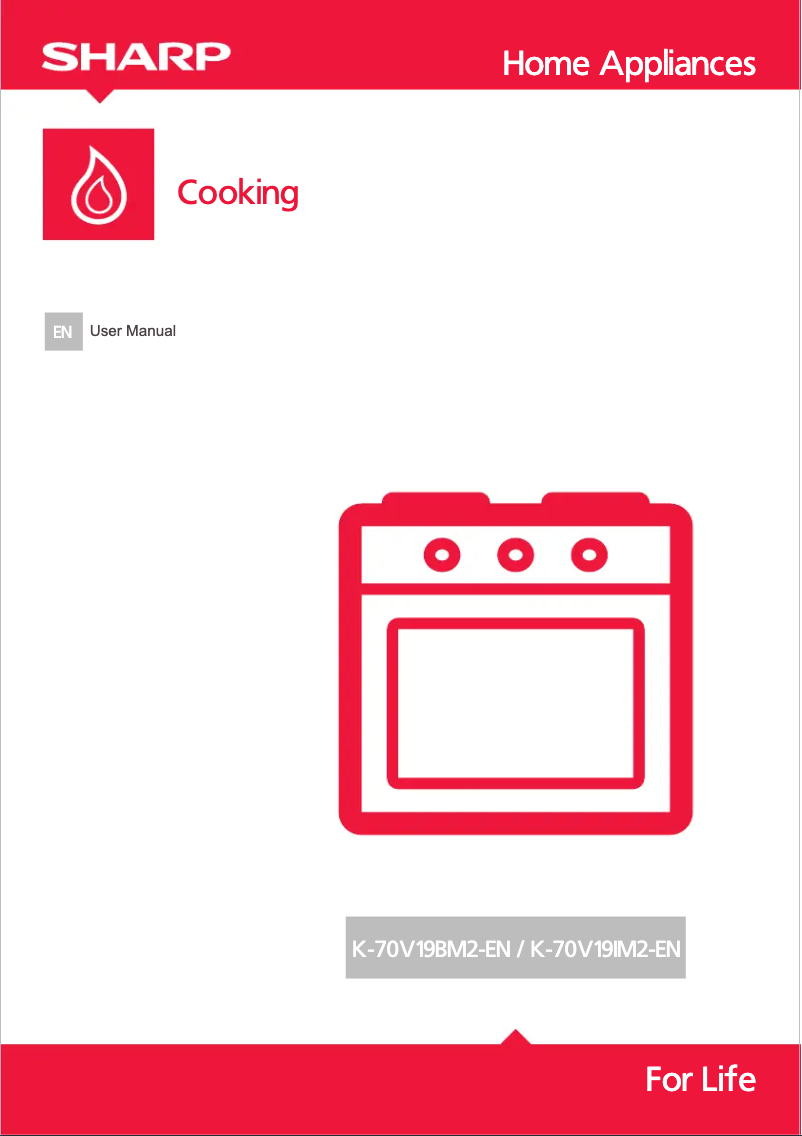 Page n°1 - Manuel utilisateur Sharp K-70V19IM2
