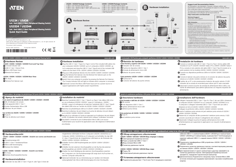 Page n°1 - Manuel utilisateur ATen US3324