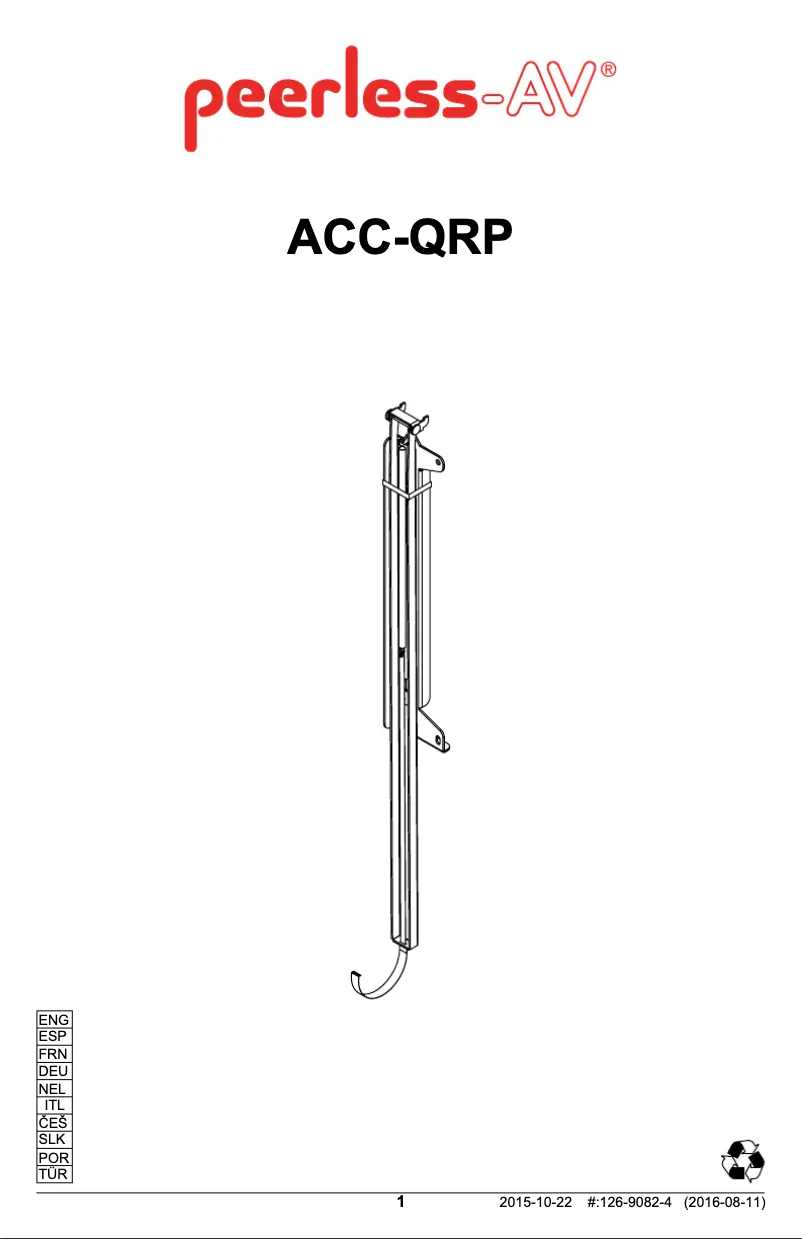 Image de la première page du manuel de l'appareil ACC-QRP