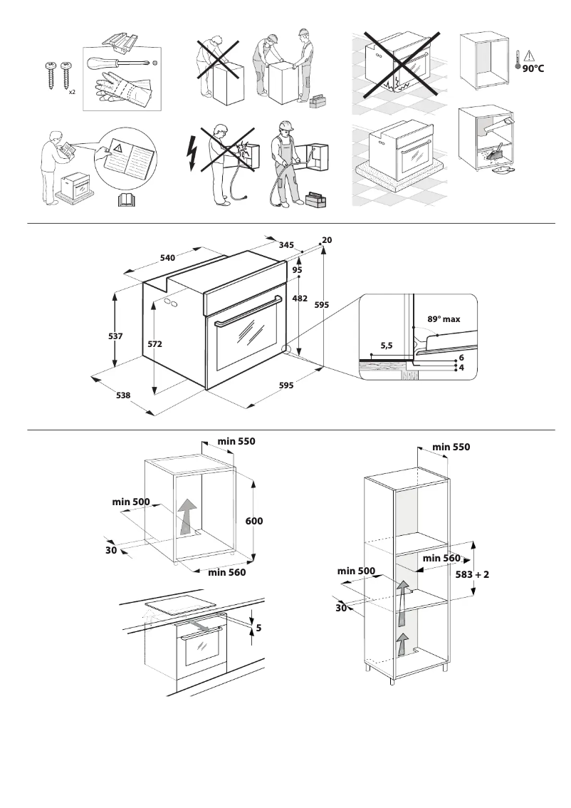 Página 1 del manual Instrucciones de seguridad Whirlpool W6 OS4 4S1 H BL