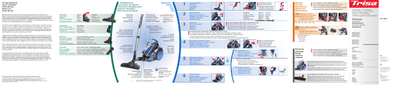 Page 1 de la notice Manuel utilisateur Trisa Clean Angel 9463