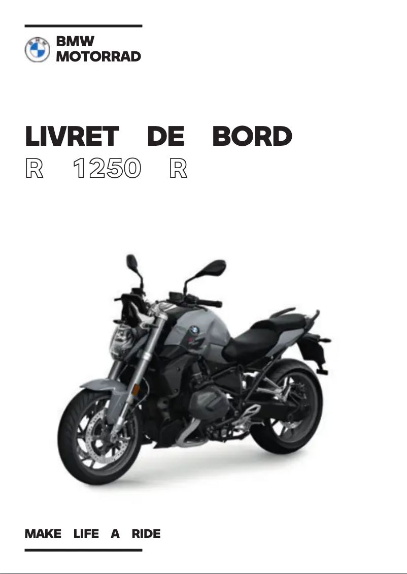 Page 1 of the manual User Manual BMW R 1250 R (2022)