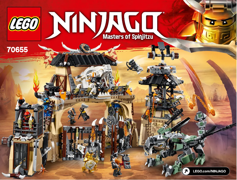 Page 1 de la notice Manuel utilisateur Lego Ninjago 70655
