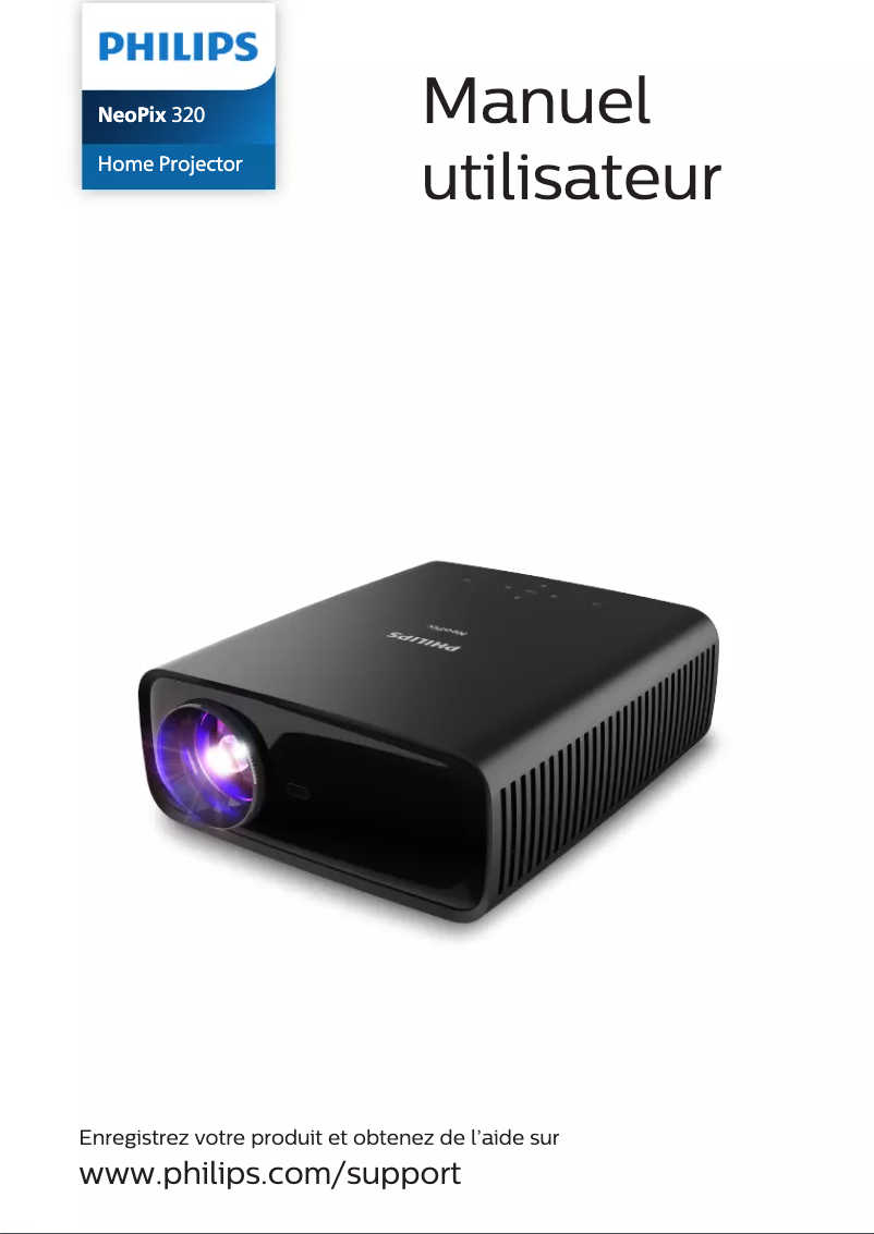 Page 1 de la notice Manuel utilisateur Philips NeoPix 320