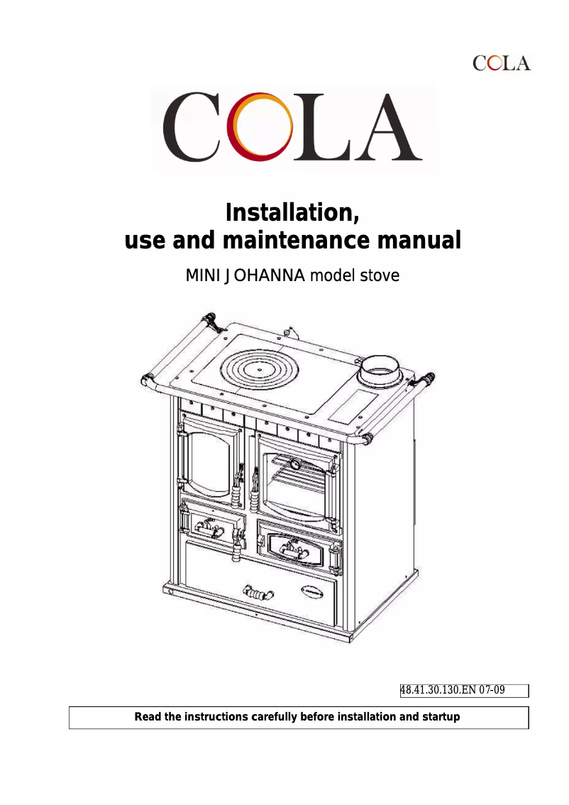 Página 1 del manual Manual de usuario Cola Mini Johanna Ceramic