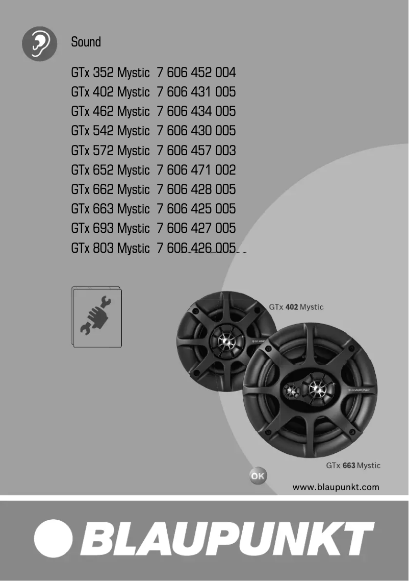 Image de la première page du manuel de l'appareil GTx 803