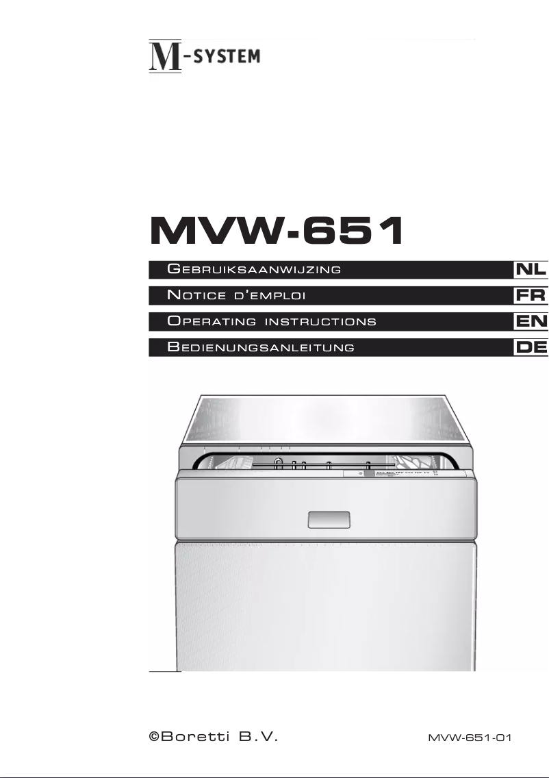 Image de la première page du manuel de l'appareil MVW 651