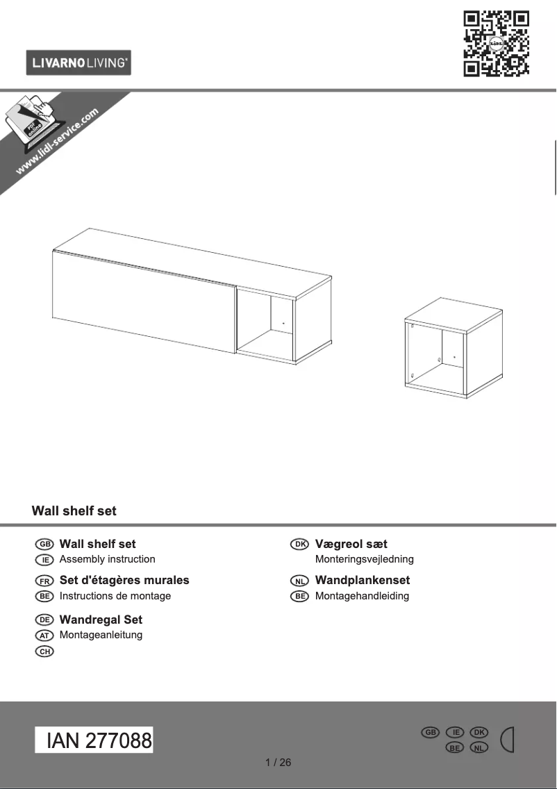 Page 1 de la notice Manuel utilisateur Livarno Lux IAN 277088