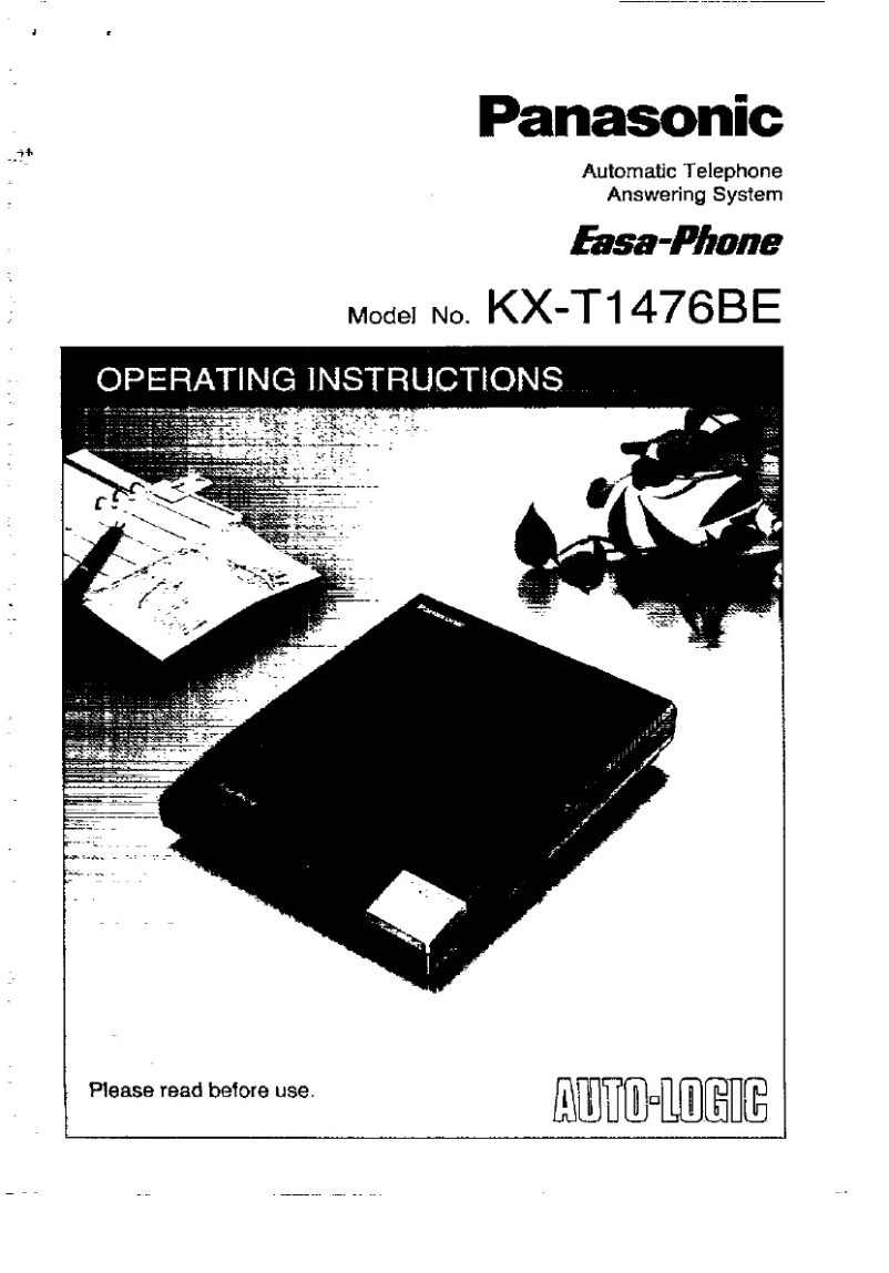 Page 1 de la notice Manuel utilisateur Panasonic KX-T1476BE