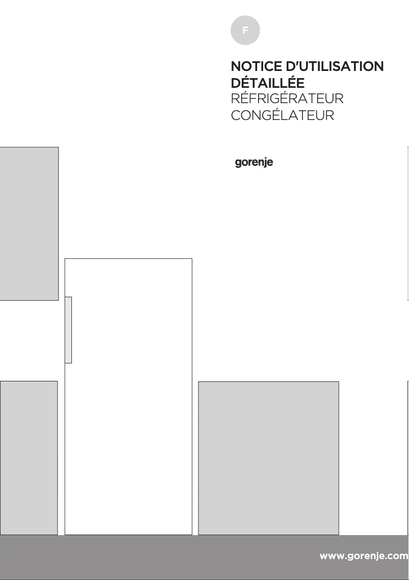 Page n°1 - Manuel utilisateur Gorenje OBRB153R