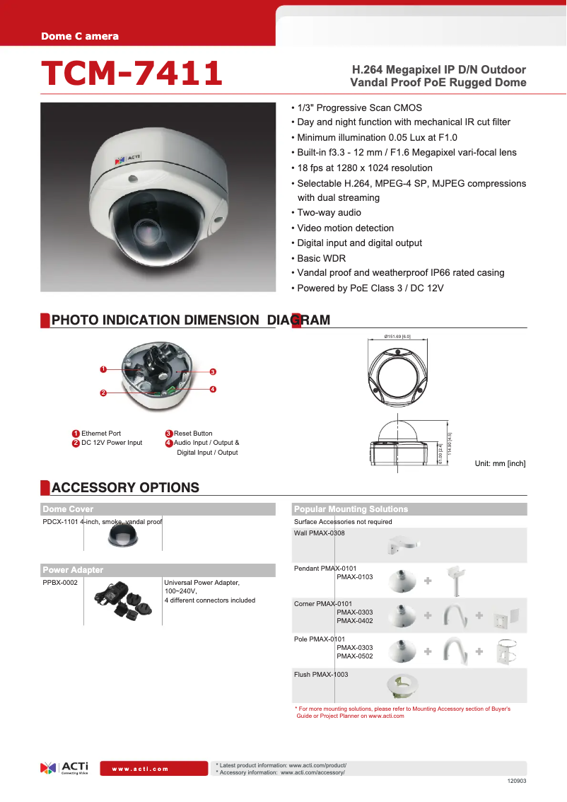 Image de la première page du manuel de l'appareil TCM-7411