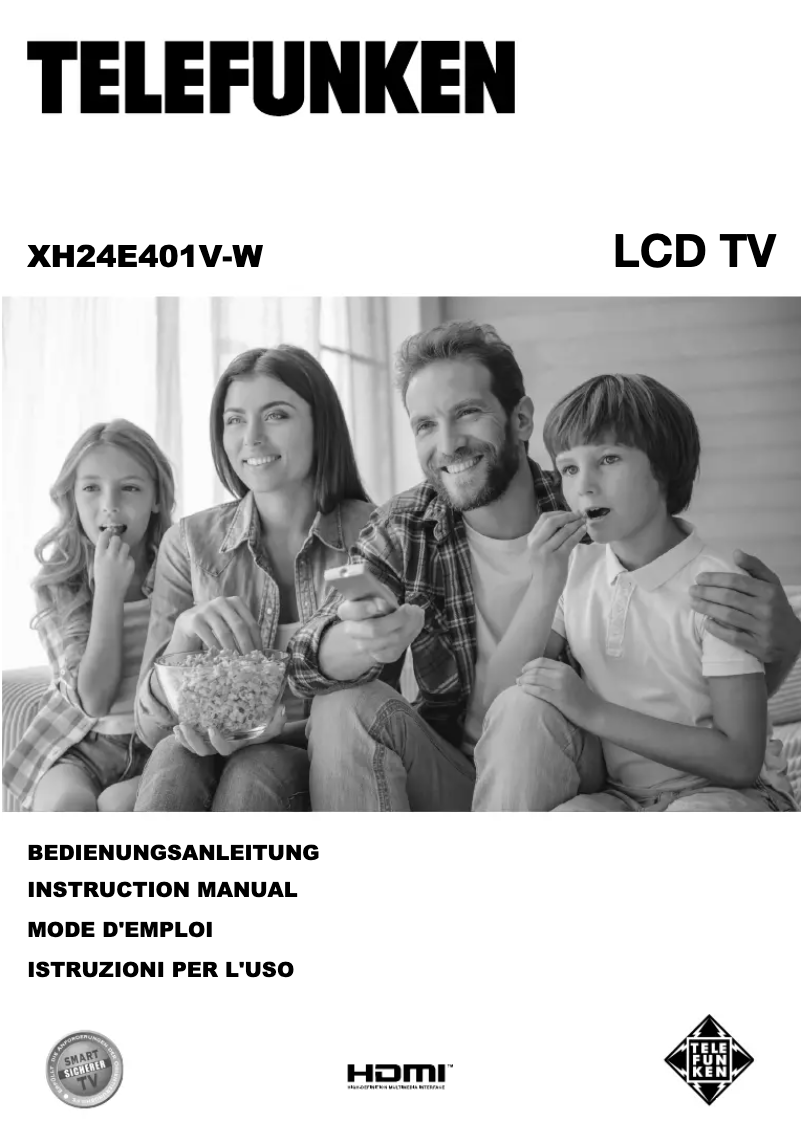 Page 1 de la notice Manuel utilisateur Telefunken XH24E401V-W