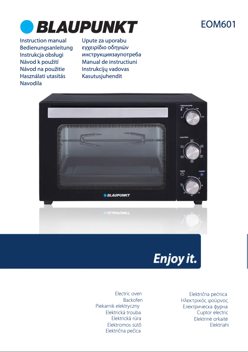 Page 1 de la notice Manuel utilisateur Blaupunkt EOM601