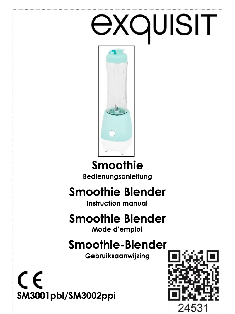 Page 1 de la notice Manuel utilisateur Exquisit SM 3001 pbl