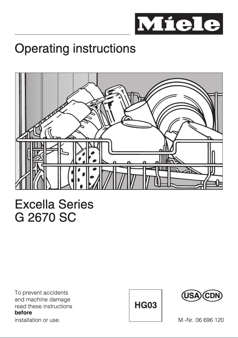 Image de la première page du manuel de l'appareil G 2670 SC