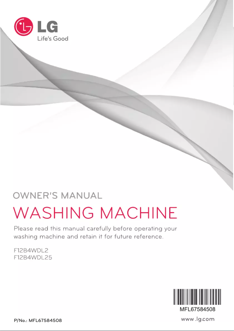 Página 1 del manual Manual de usuario LG F12B4WDL25