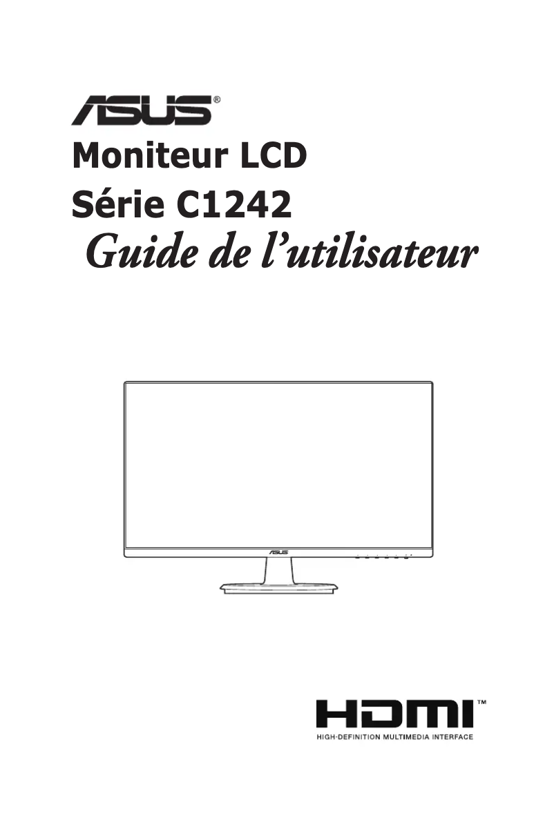 Page 1 de la notice Manuel utilisateur Asus C1242HE