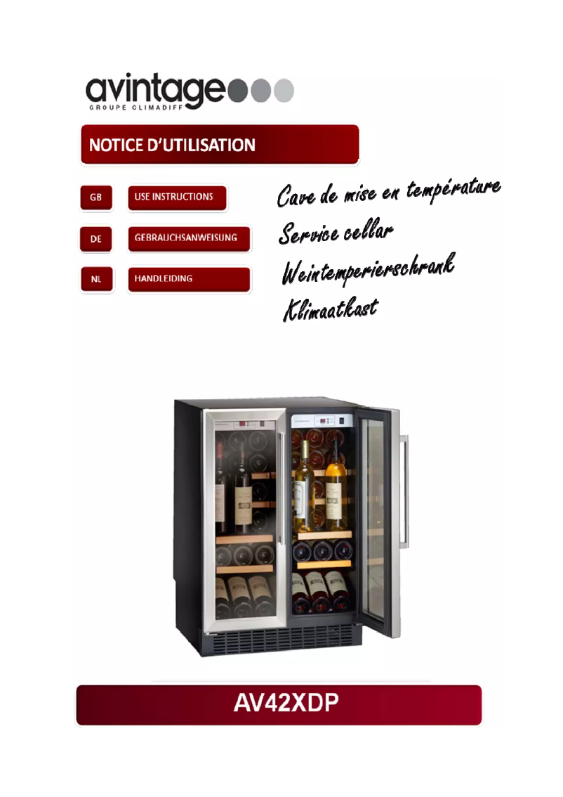 Image de la première page du manuel de l'appareil CV41DZX
