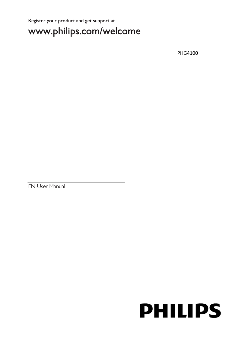 Page n°1 - Manuel utilisateur Philips 4000 series 24PHG4100
