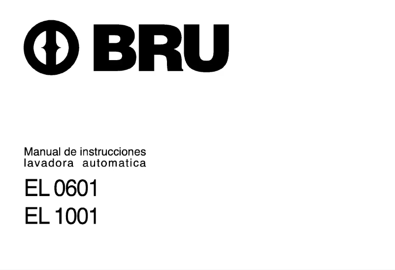 Página 1 del manual Manual de usuario BRU EL 1001