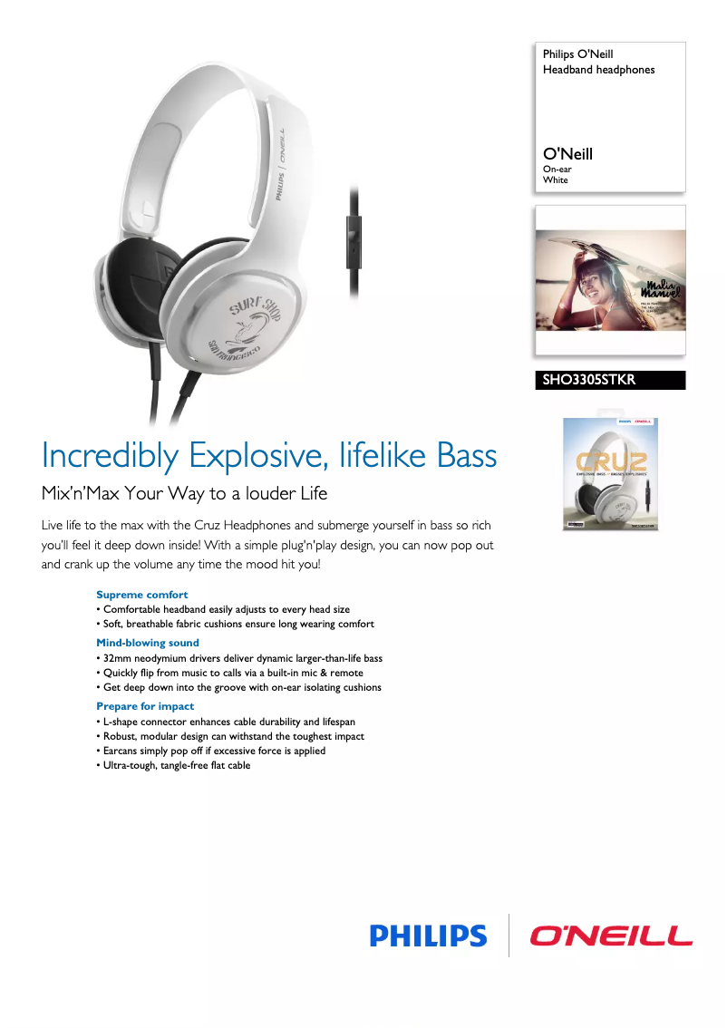 Page n°1 - Brochure Philips SHO3305