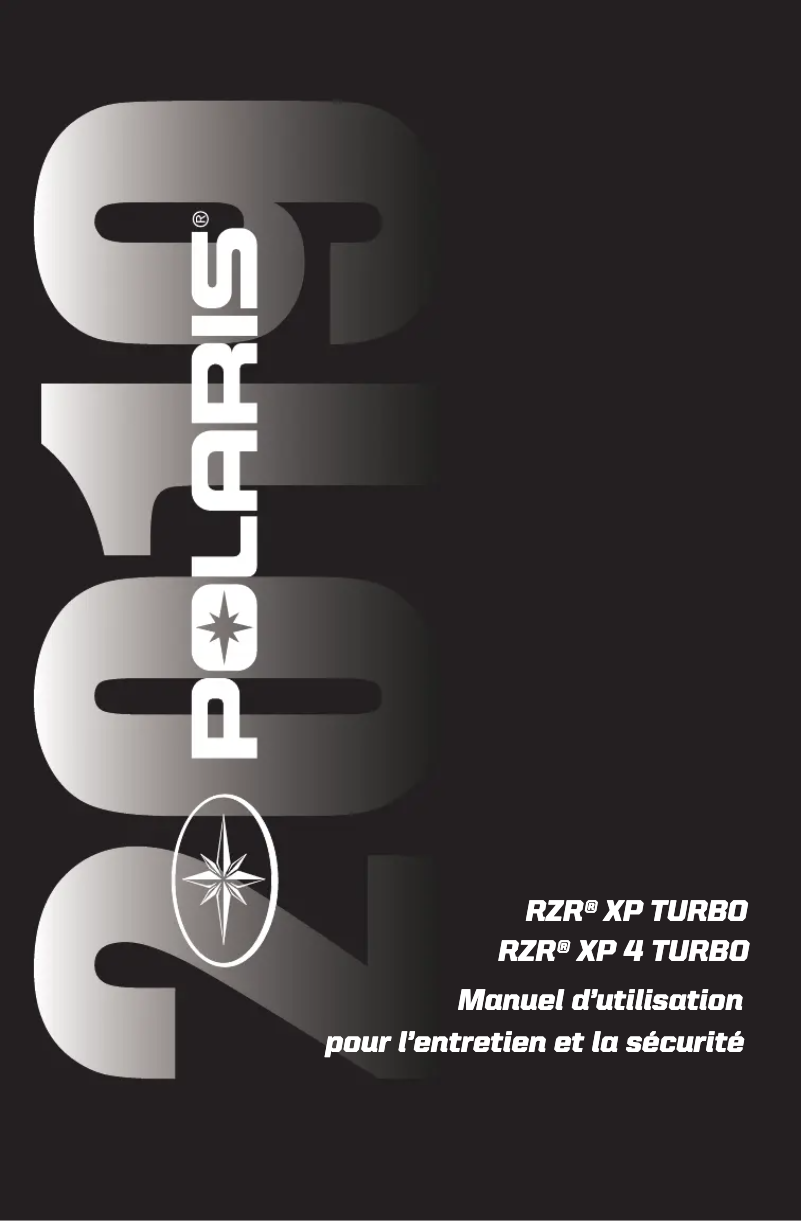 Page 1 de la notice Manuel utilisateur Polaris RZR XP 4 Turbo (2019)