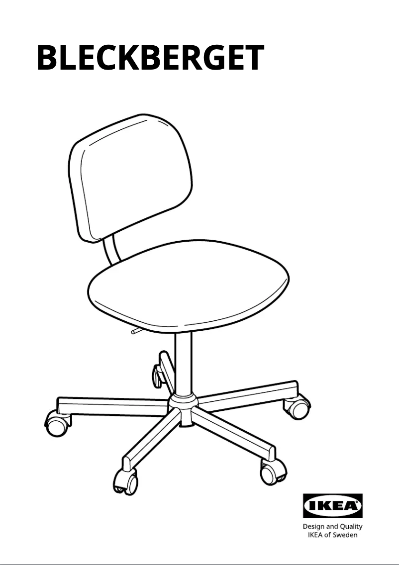 Image de la première page du manuel de l'appareil BLECKBERGET 805.223.45