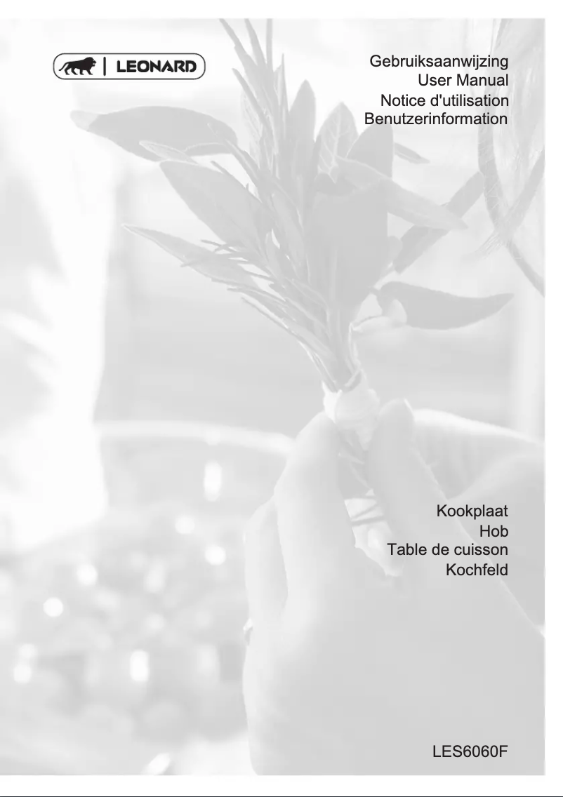 Page n°1 - Manuel utilisateur Leonard LES6060F